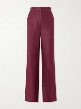 Gabriela Hearst Vesta Pants in Deep Wine